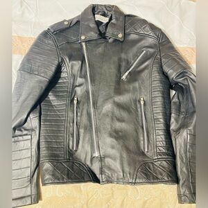 Genuine Custom made 100%sheepskin leather jacket